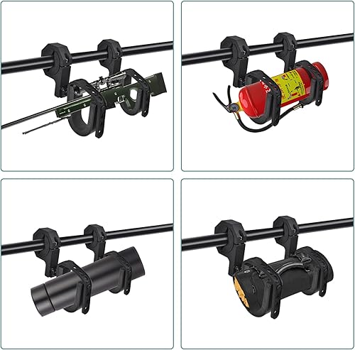 Miniatura 4 de UTV - Estante para armas, barra enrollable UTV para pistolas/arcos, se adapta a barras de rollo de 1.75 a 2 pulgadas compatibles con Polaris RZR