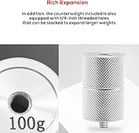 Vista 6 de Kit de contrapeso universal de cardán, abrazadera de montaje y contrapesos de 1.76 oz y 3.53 oz, soporte de peso de equilibrio de cardán