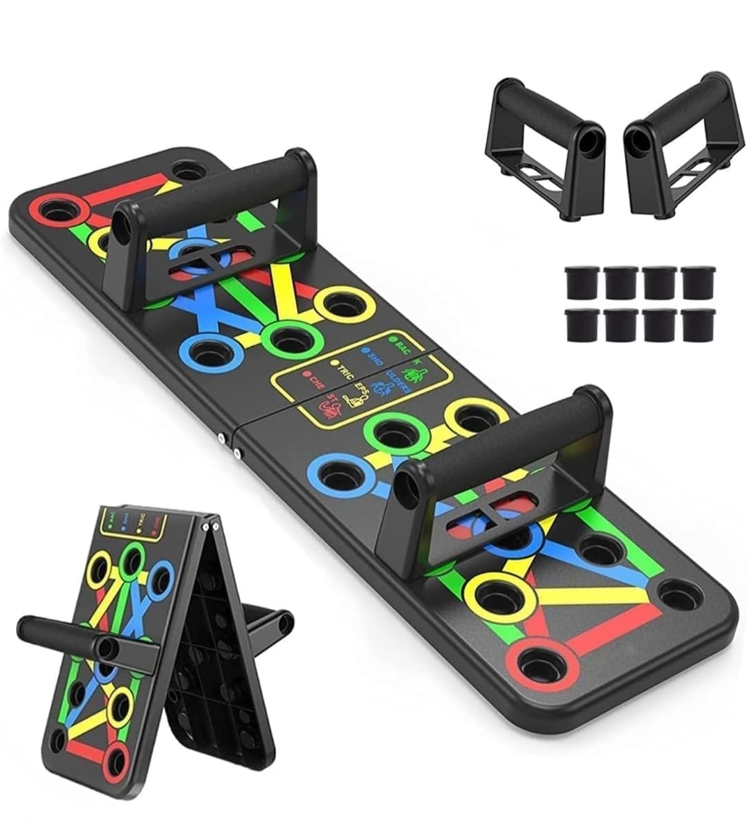 ZICGOD Push-Up Board | 9-in-1 Color-Coded Pushup Training System | Portable Home Gym Equipment for Full Upper Body Workout-picture-20