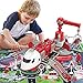 Jouet Toy d'avion de transport avec tapis de jeu,8 mini alliage Diecast Feu de combats de combats de feu,panneaux de signalisation,musique et lumière,transport de cargaison de transport pour enfants d