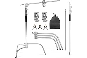 CXJH01 Heavy Duty C-Stands Photography Lighting Stand with Boom Arm