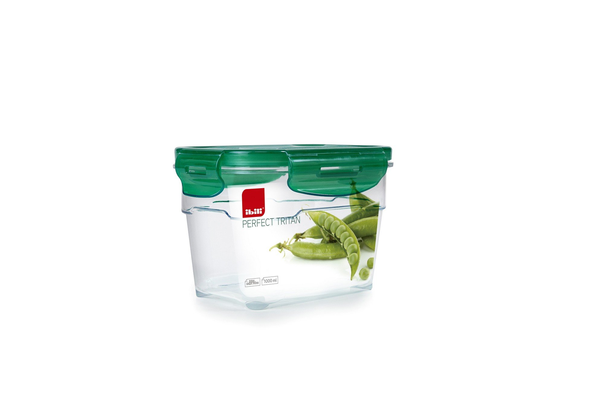 ibili 790410 Hermetic Food Container 1000 Ml, Tritan, Transparent, One Size