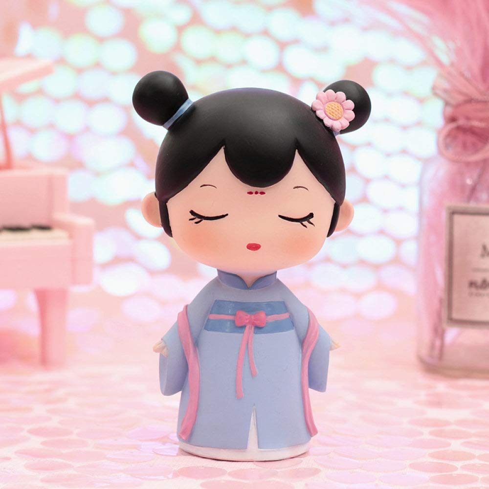 Petites figures de jolie fille en mini résine, le cadeau de collection idéal pour couple