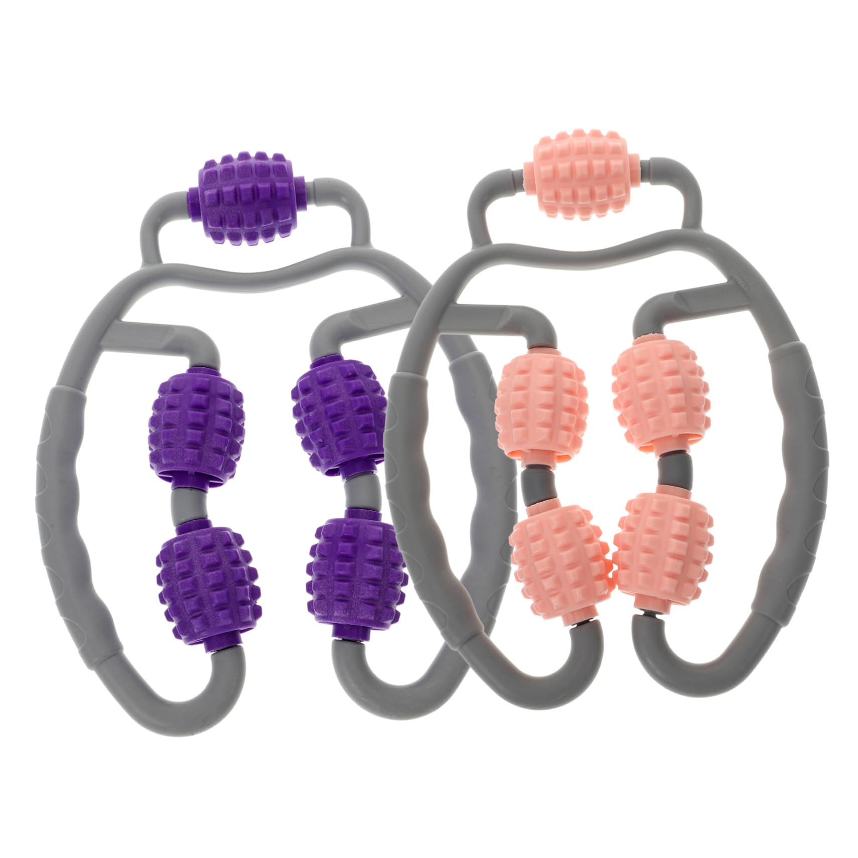 FOMIYES 2pcs Leg Massage Roller Forearm Massagers Leg Point Roller Massage Stick Roller Portable Muscle Roller Massaging Tools Abs Yoga Fitness Leg Clamp