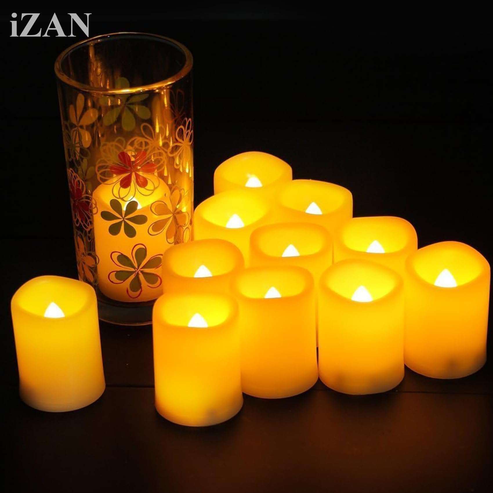 Amazon.co.jp: iZAN 36個パック フレームレス 電池式 LED 奉納