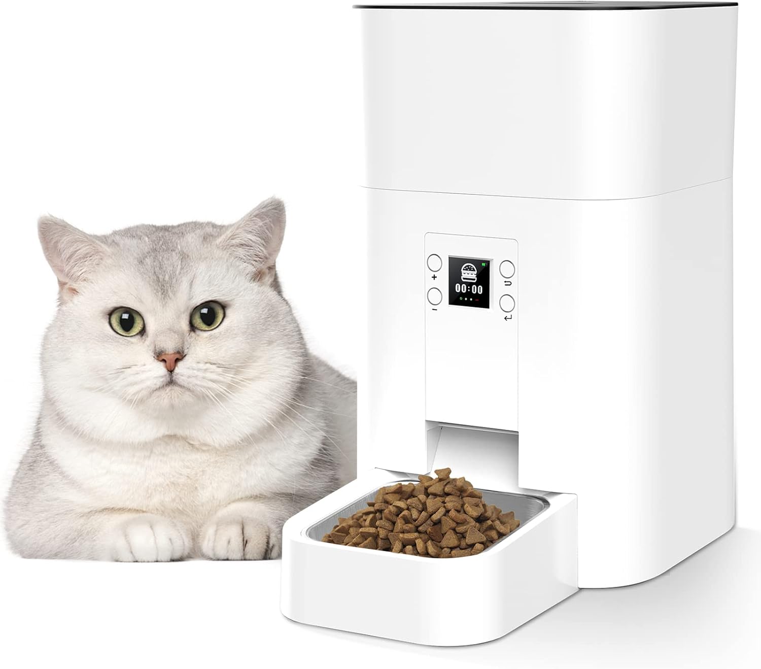 Automatic Cat Feeder, Pet Feeder, Automatic Pet Feeder with LCD