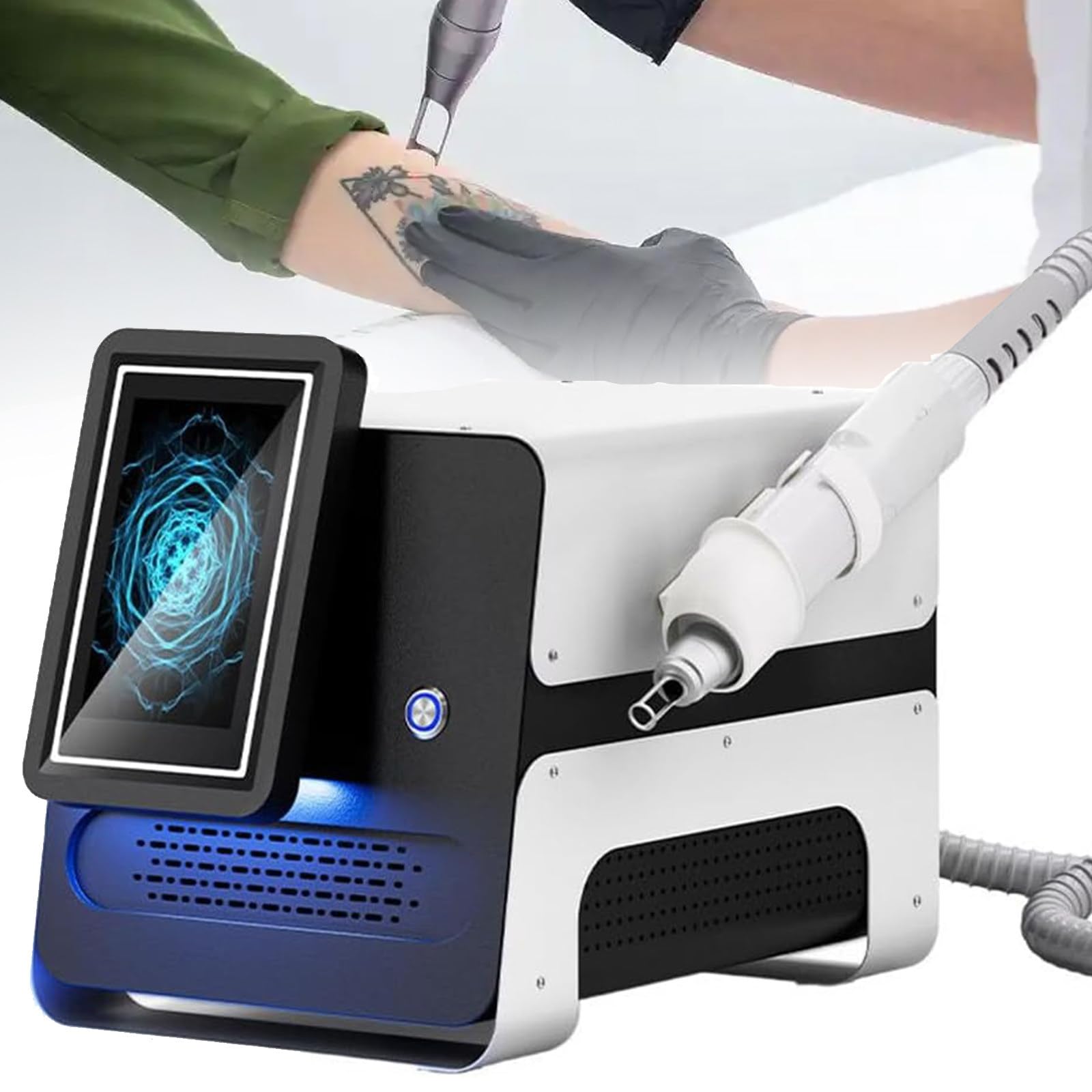 DPQYJPP Tattoo removal pico machine 2500w, tattoo removal laser,532nm/1064nm/1320nm wavelength,for skin pigmentation,tattoo, permanent makeup,whitening