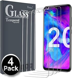 Ferilinso Cristal Templado para Honor 20 Lite/Honor 10 Lite/Huawei p Smart 2019/Huawei p Smart Plus 2019, [4 Pack] Protector de Pantalla Screen Protector con garant?a de reemplazo de
