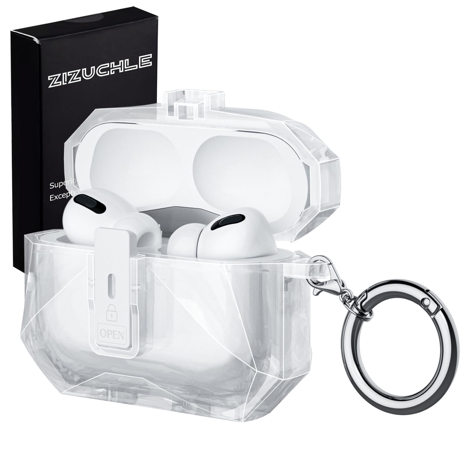 Apple AirPods Pro 3 + クリアケース Amazon | ZIZUCHLE For AirPods Pro 3 ケース(2025) クリア エアー