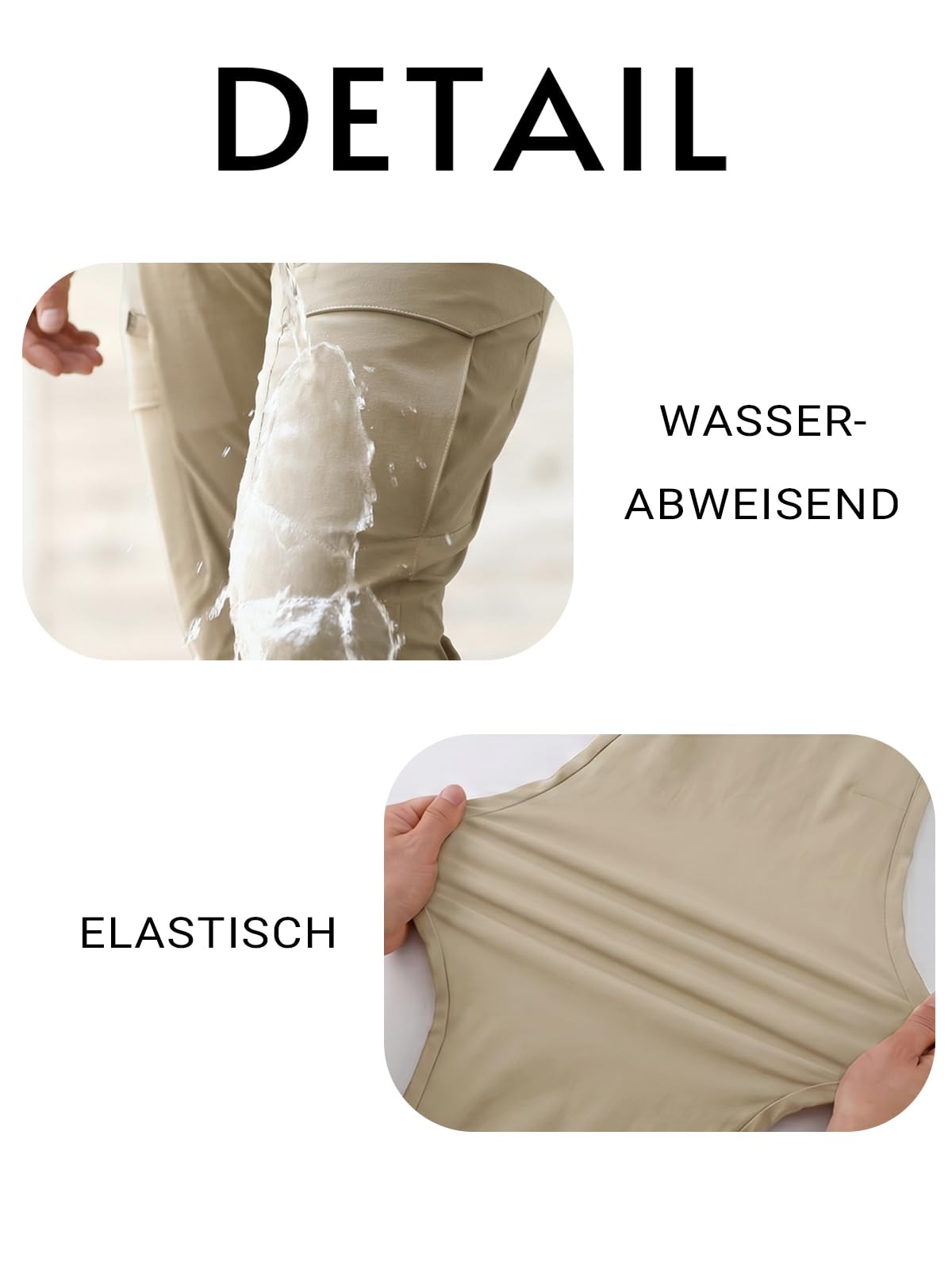 Runcati Pantalones de senderismo impermeables para hombre, transpirables, ligeros, con múltiples bolsillos, con cremallera, funcionales, secado rápido, pantalones cargo