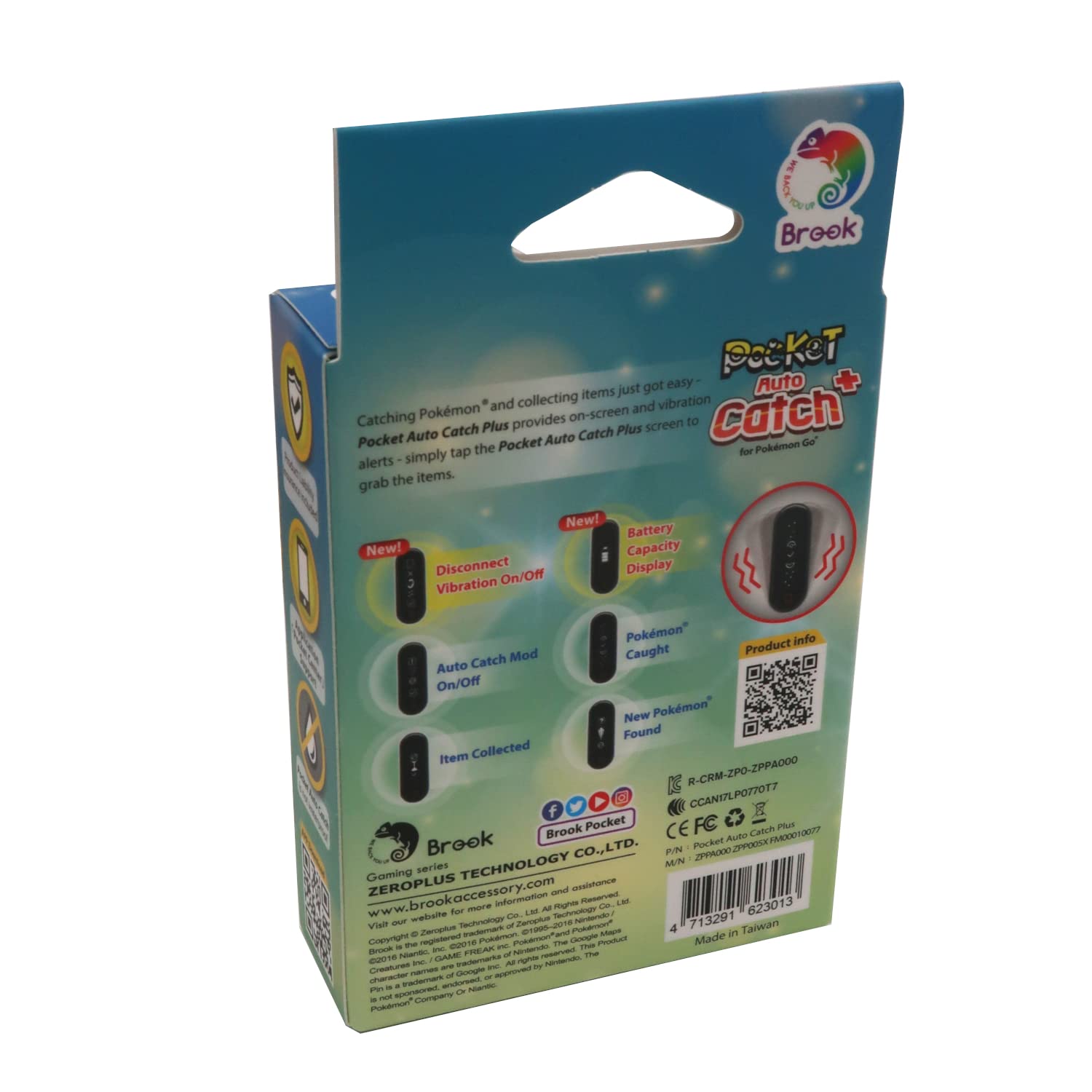 Mcbazel Brook Pocket Auto Catch Plus Wristband Update Version Auto Catch Poke Mon/Auto Spin Pokestop/Auto Collected - para iOS y Android Version
