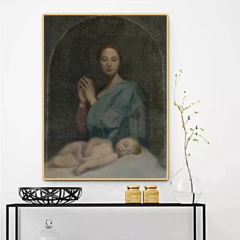 Affiche tableau esthétique Ingres sur bâche de qualité supérieure 60x80 - 7
