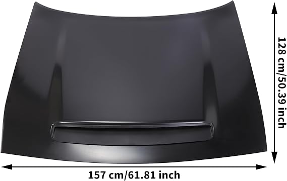 Hood Panel Premium Part Fit for 2008-2023 Dodge Challenger Devil Style