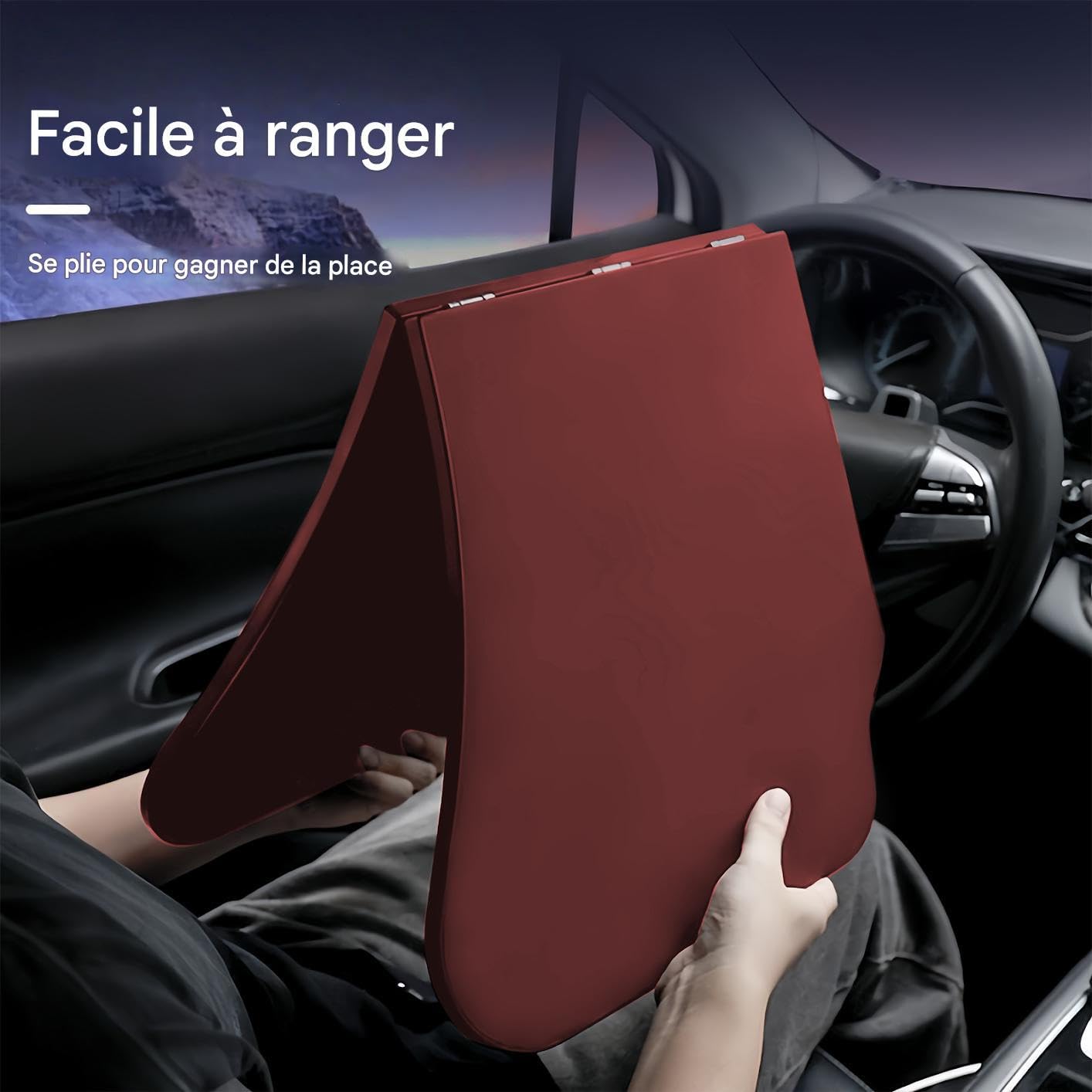 Tavolo da Volante Supporto Organizzatore Portatile Pieghevole | Tavolino da Auto Conducente per Camion, Camping, Pasto, Cibo, Snack, Pranzo, Lavoro, Autisti, Passeggeri, Cibo, Snack,
