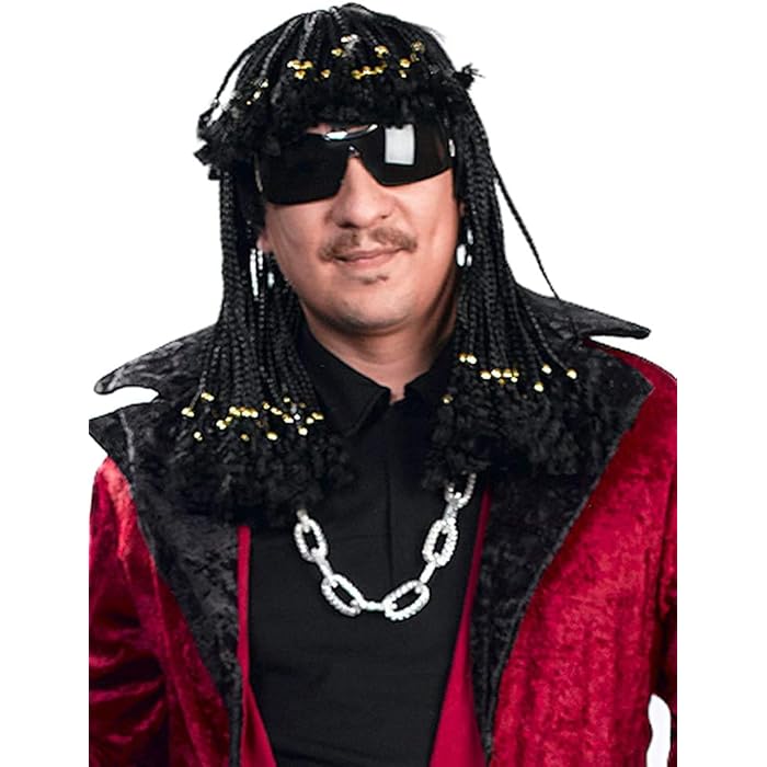 Buy Rick James Funkmaster Color Black Enigma Wigs Men's Superfreak