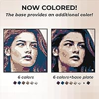 Vista 5 de Color S- Interlocking Brick Mosaic Photo kit, Personalized Gift, Custom, Picture kit, Construction Set, Pixel Art Art Interlocking Brick Painting