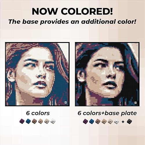 Miniatura 4 de Color S- Kit de fotos de mosaico de ladrillo entrelazado, regalo personalizado, personalizado, kit de imagen, juego de construcción, arte de píxeles