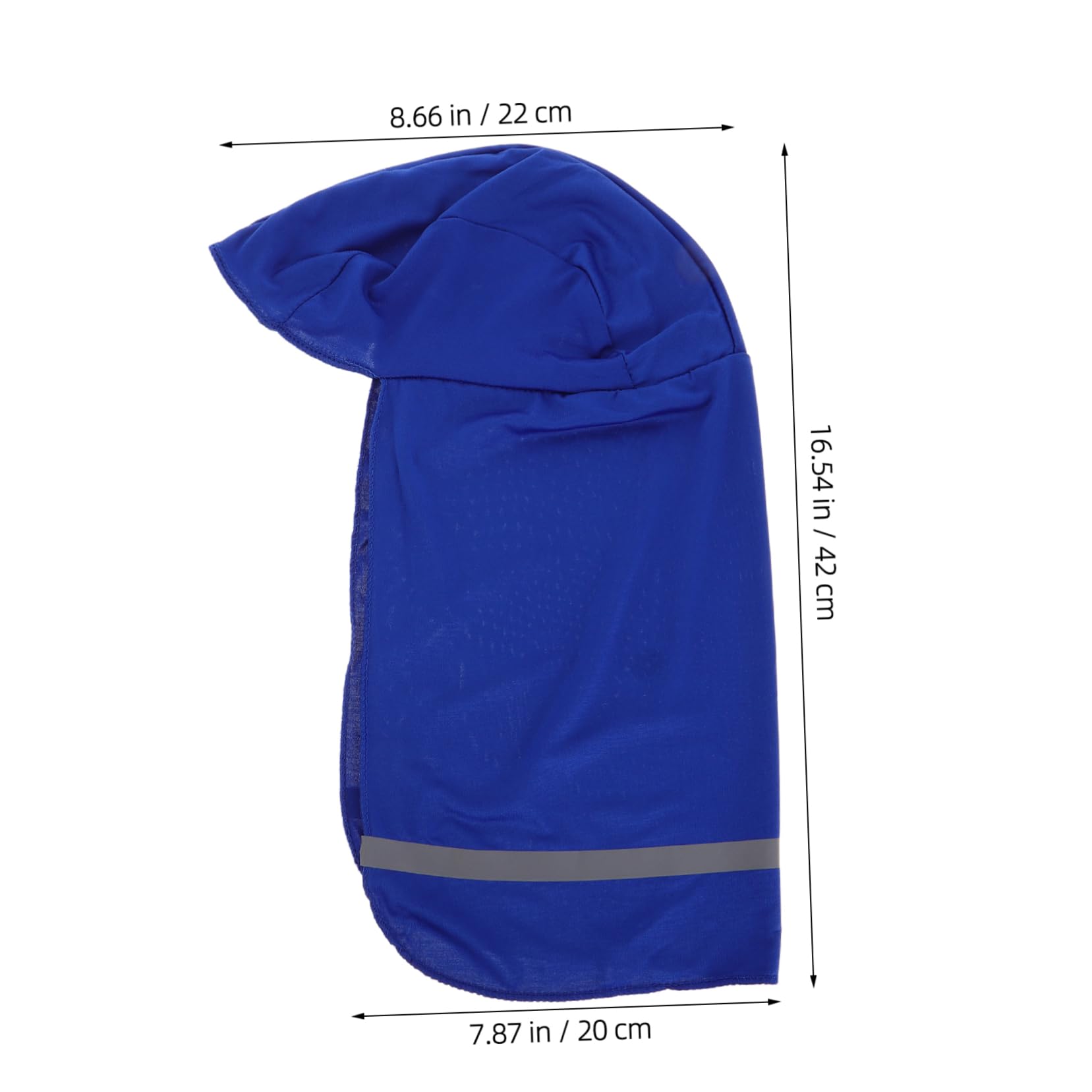 GALPADA Motorcycle Balaclava Winter Hat Reflective Safety Shawl Cap for Men Ski Uv Shield Cycling Long Tail Hat Easy to Clean Blue