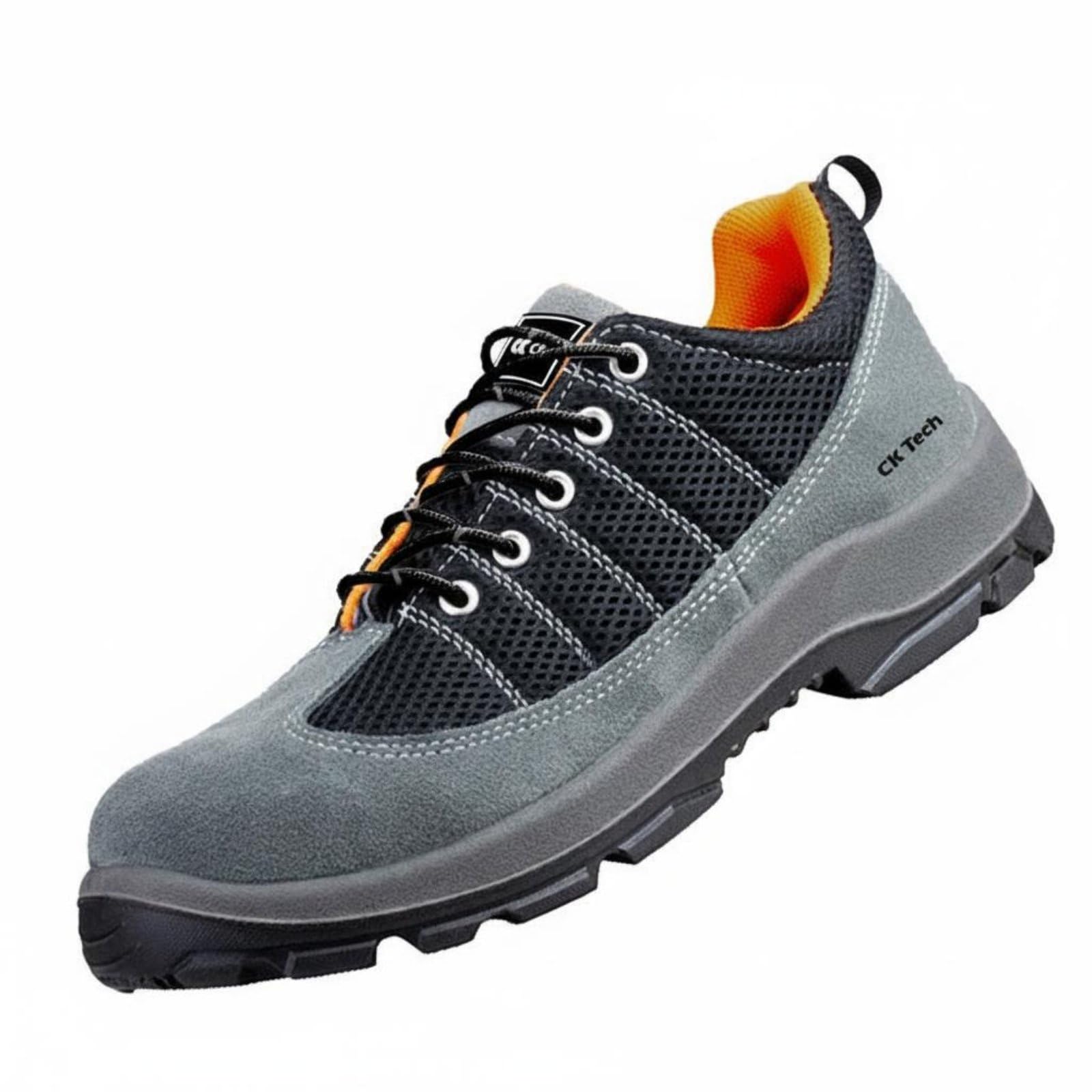 HEAVENGLOW Wear-Resistant Steel Toe Work Shoes Breathable Puncture Proof Work Sneakers for Construction Workers, Factories, Workshops, 40-picture-8