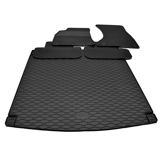 Mattenprofis Gummimatten + Gummi Kofferraumwanne Set kompatibel mit Audi A4 Avant B8 ab Bj. 2007-2015 RKK