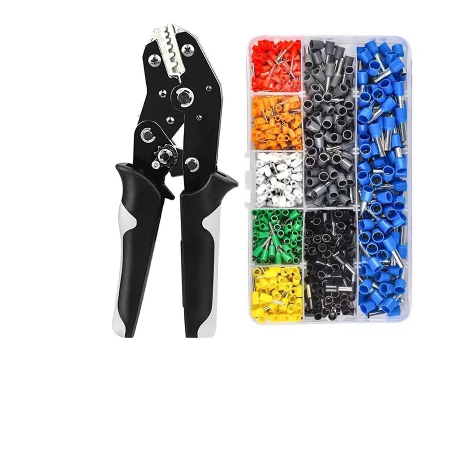 Ratcheting Crimping Pliers Cold Compression Terminal Needle End Tube Type(SN-06WF 800PCS)