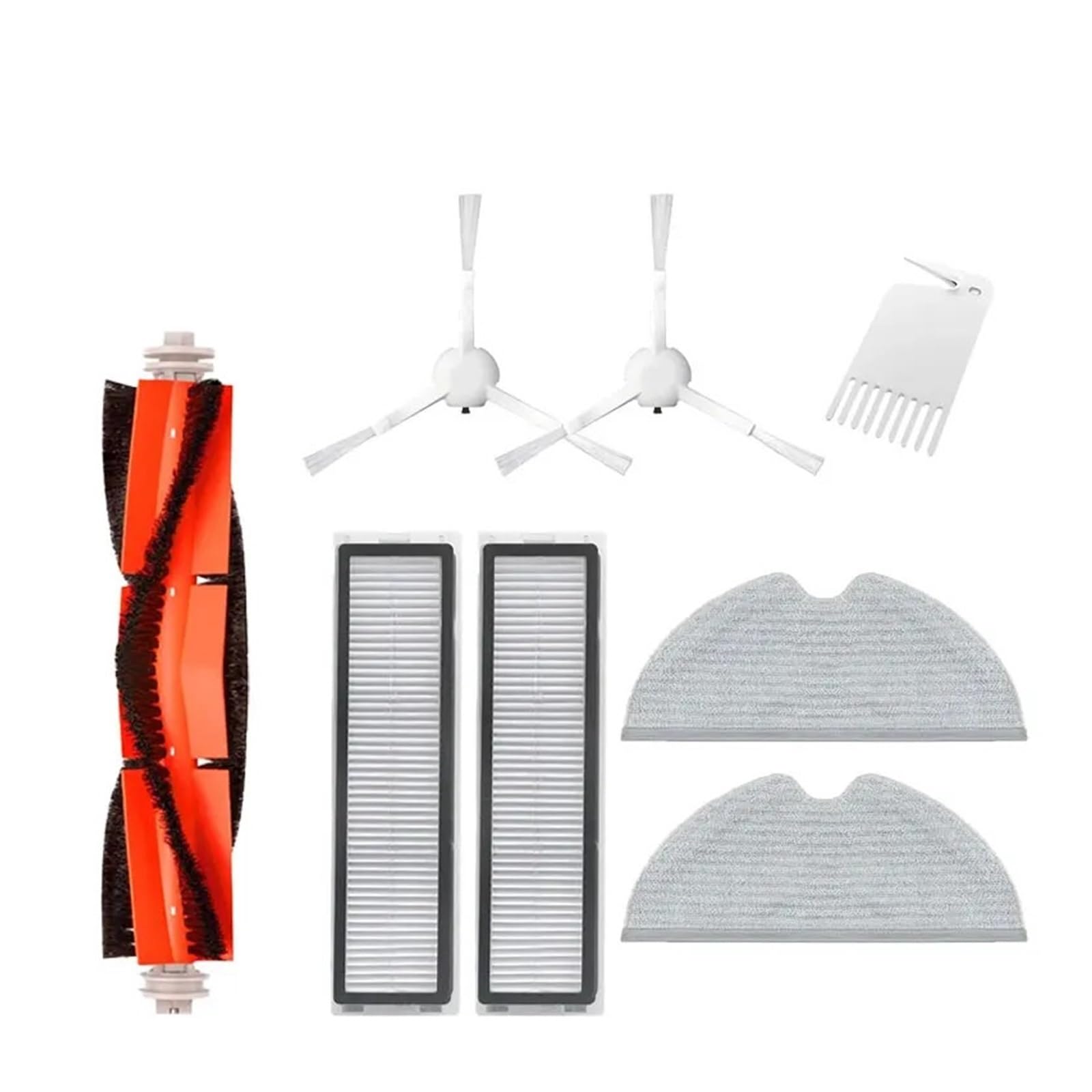 LIANPENGBU Accessories For D9 / D9Max /Trouver LDS Finder Robot Vacuum Roller Side Brush Mop Filter water tankSpare Part(7pcs)