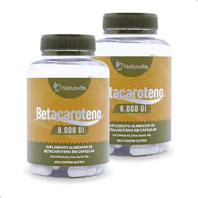 Kit 2und 240 cápsulas Betacaroteno 8.000 UI (8X + Concentrado)
