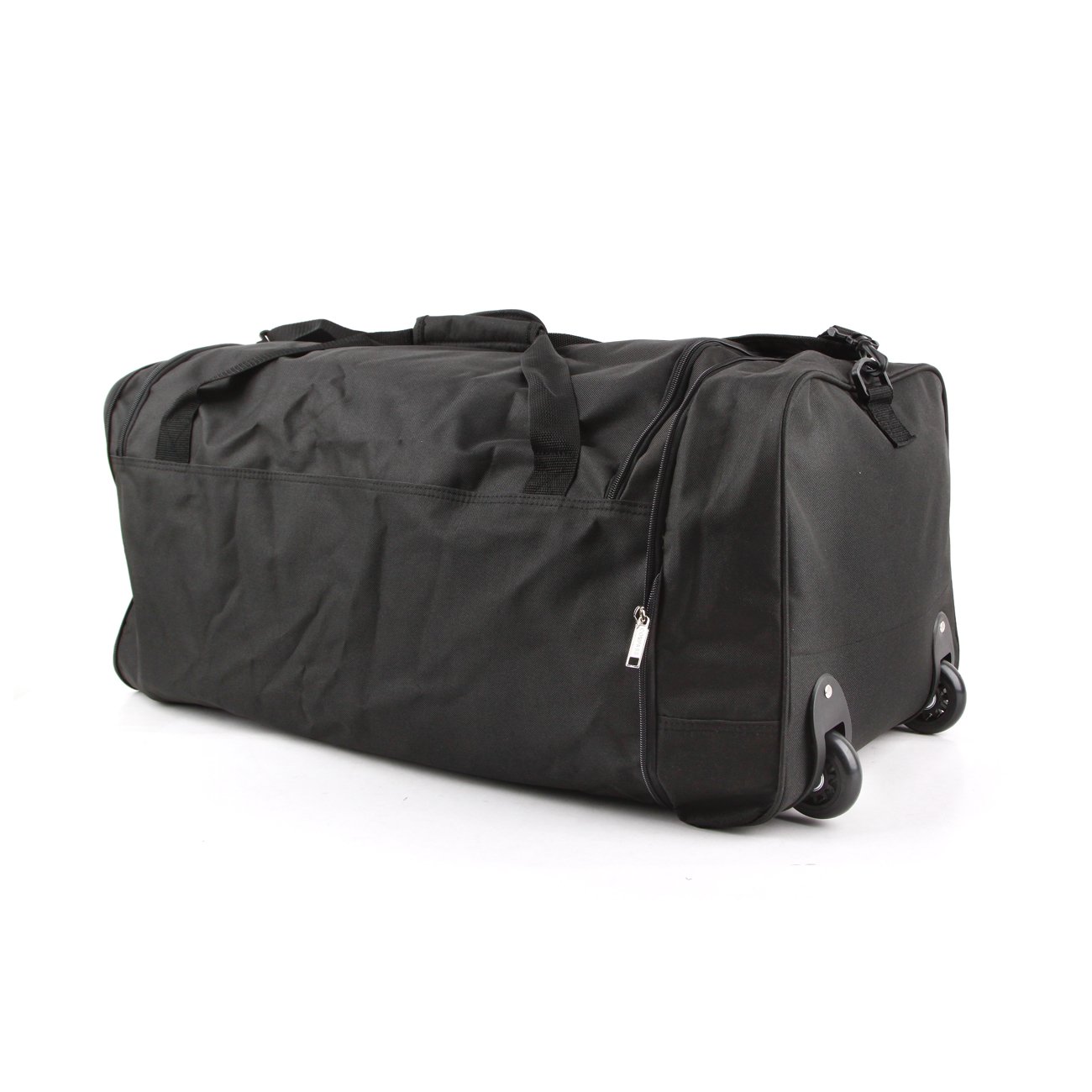 Large 74 Litre Lightweight Pack Away Holdall on Wheels (Black)