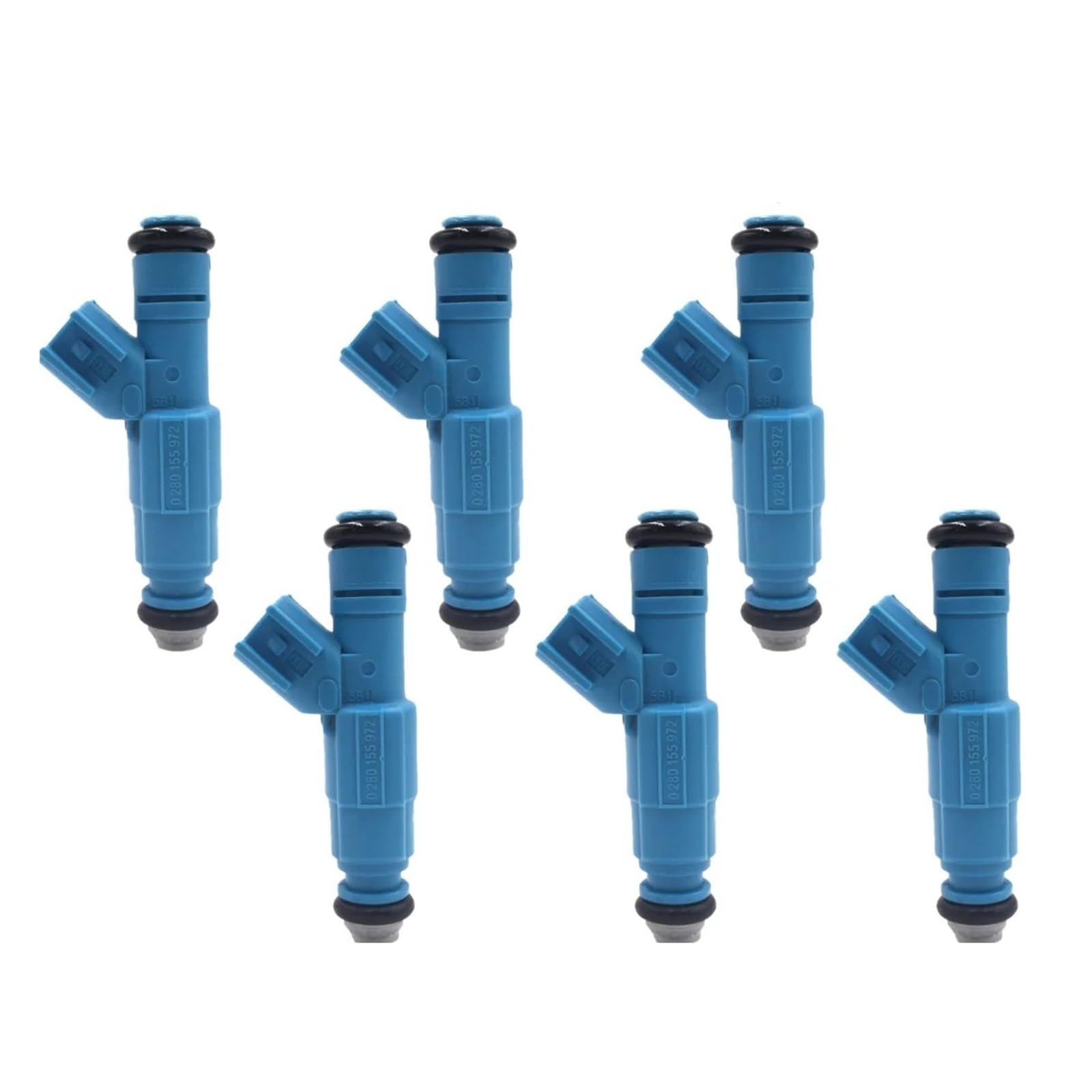 6 Inyectores De Combustible 0280155972 Para Jeep Para Liberty 2002-2003 3.7L V6