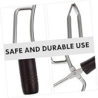 Vista 6 de GANAZONO Pinzas largas para barbacoa con mango de haya maciza, pinzas para parrilla de cocina al aire libre, 1 ud