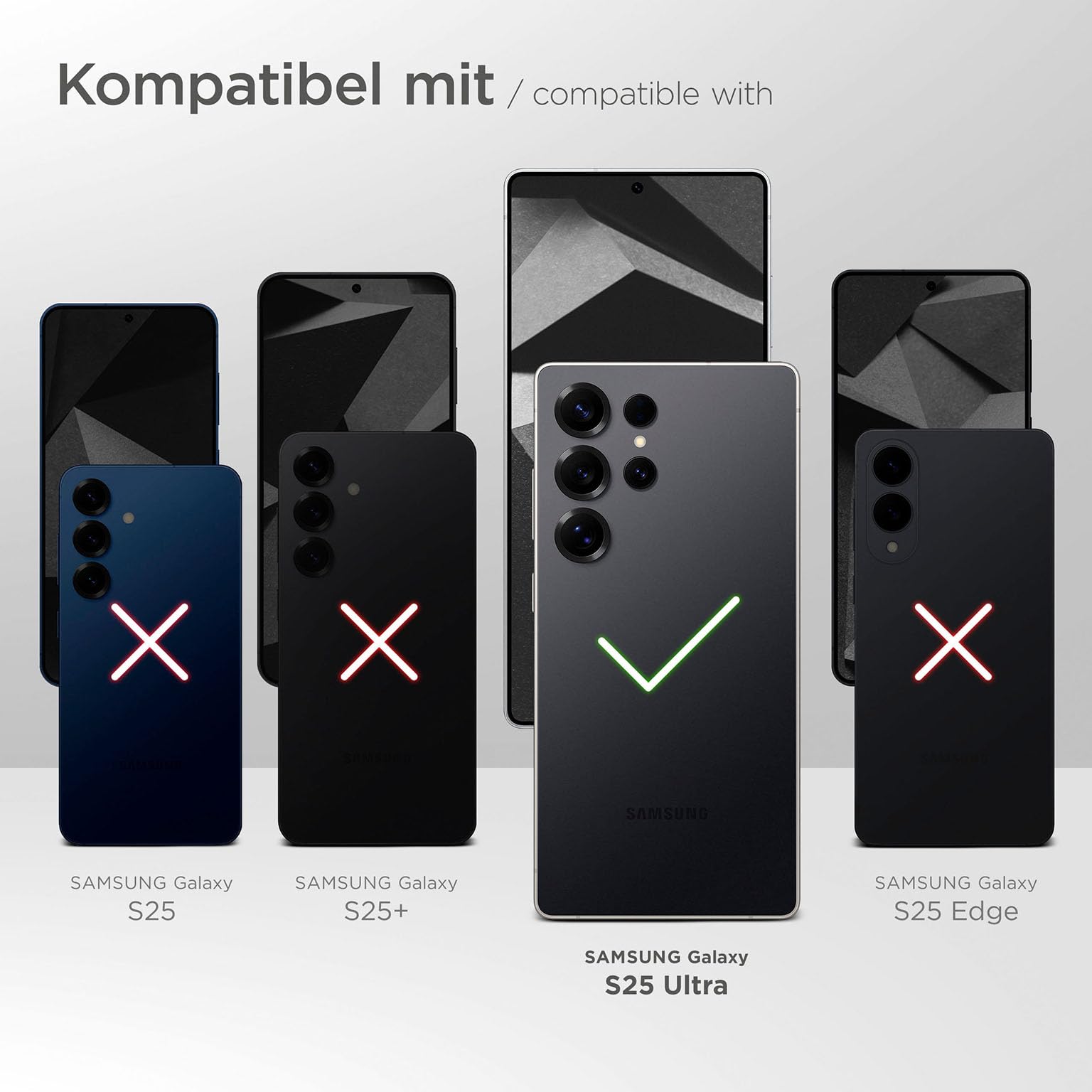 moex Hover Cover do Samsung Galaxy S25 Ultra łańcuszek na telefon komórkowy z szerokim paskiem, etui z paskiem do zawieszenia, zdejmowany nylonowy łańcuszek z karabińczykiem, stylowy i bardzo