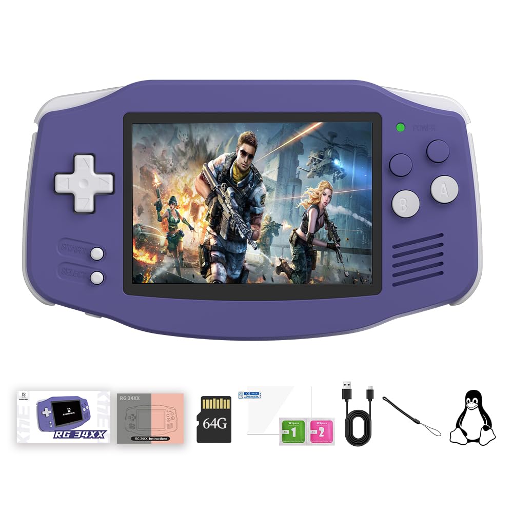 RG 34XX Retro Handheld Game Console