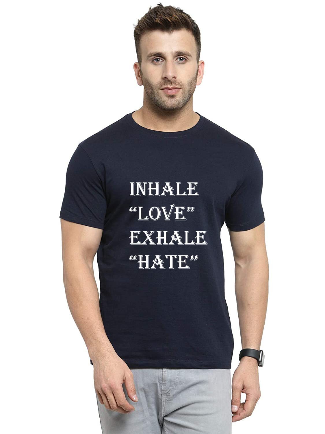 F GALLERYMen's Printed T-Shirt Half Sleeves