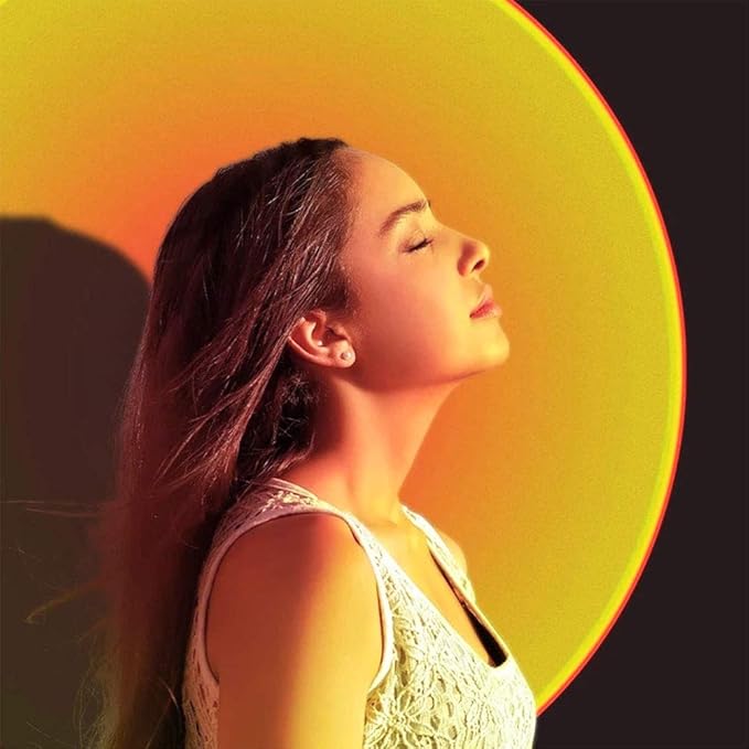 YouOKLight YouOKLight Sunset Lamp, Projector Sun Light 10W LED Projection Night Light 180 Degree Rotation Romantic Rainbow Light USB Charging for Photography Party Home Living Room Bedroom Decor, Sun… photo 2