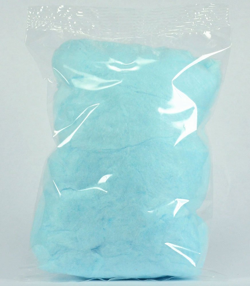Lisa Snacks Pre-Packaged Cotton Candy Carnival Bag (Blue Raspberry)