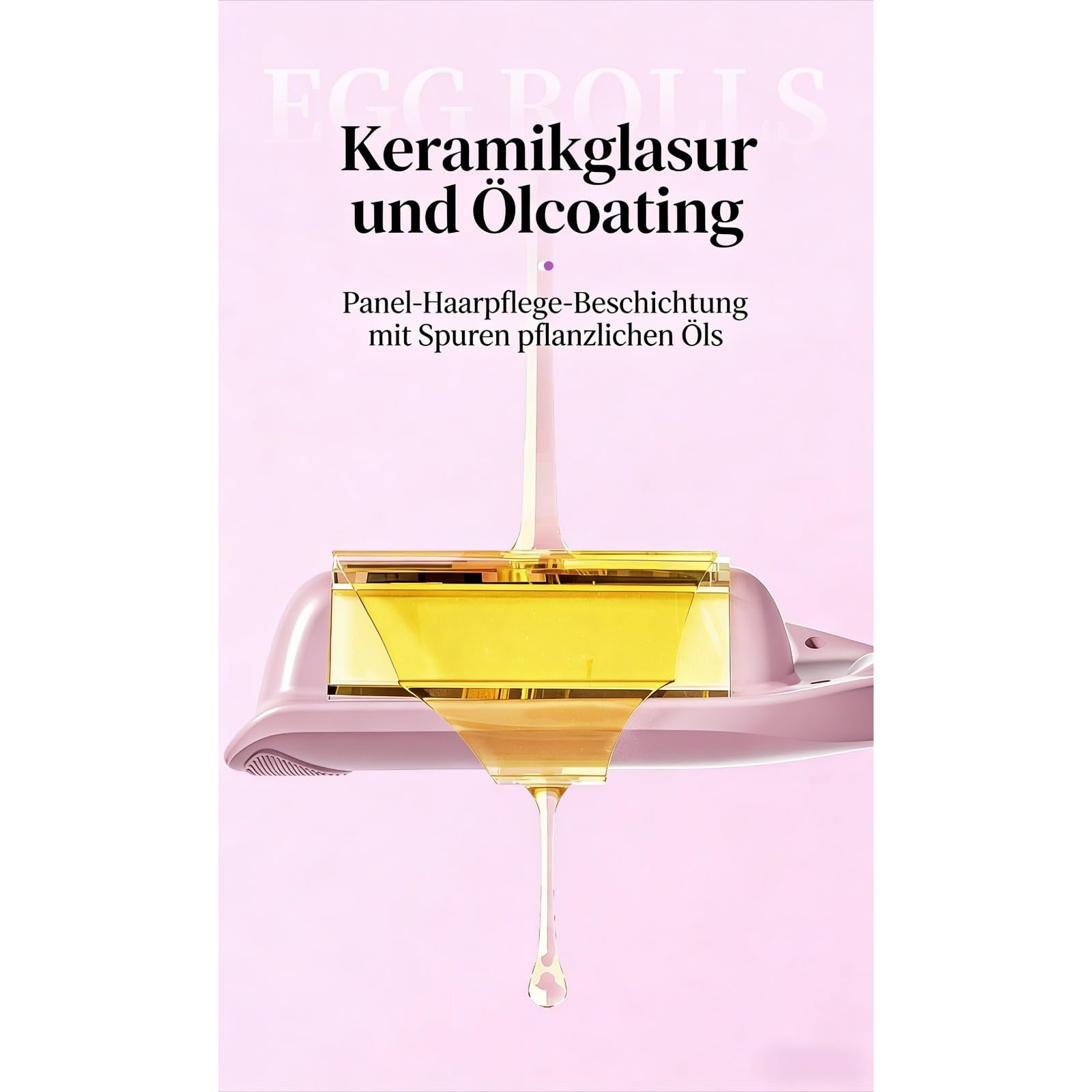 Mybley Wavy Pro – Welleneisen mit 80 Mio. Ionen, Keramikbeschichtung, 11 Temperaturen (130-230°C) für langanhaltende Wellen (Lila)