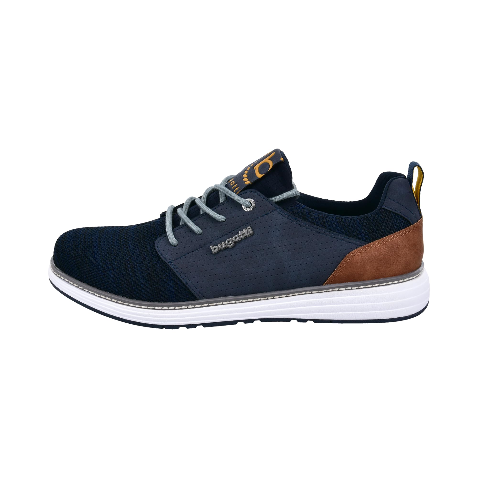 bugatti man Herren sportliche Schnürer, Männer Schnürhalbschuhe, Wechselfußbett