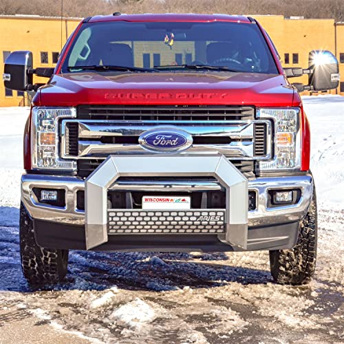 Image of ARIES 2153003 AdvantEDGE Chrome Aluminum Truck Bull Bar, Select Ford F-250, F-350, F-450, F-550 Super Duty
