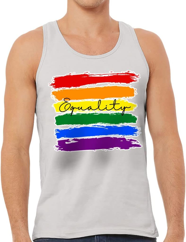 Equality Tank - Pride Rainbow Workout Tank - LGBTQ Jersey Tank