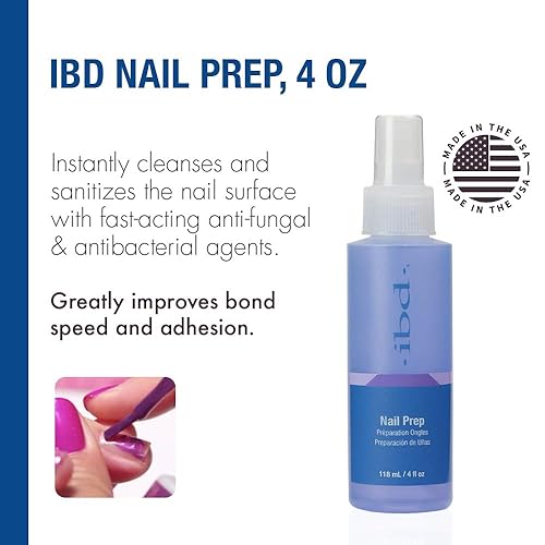 Miniatura 3 de IBD Spray de preparación de uñas, mejora la velocidad de unión y la adherencia, 4 onzas