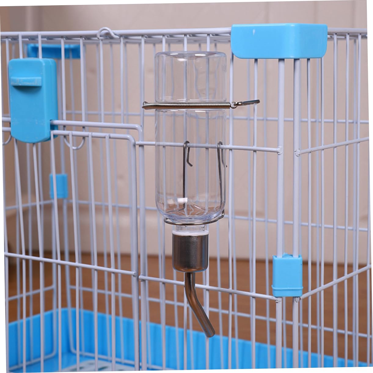 FOMIYES 6pezzi Dispenser Per Animali Domestici Beve Per Conigli e Criceti Design Antileak Inossidabile Facile Installazione e Pulizia Per