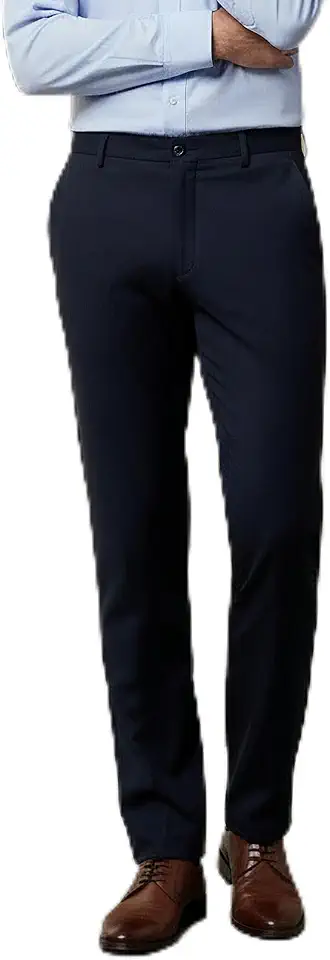 Fa.Volmer FAV Straight Formal Trousers Blue