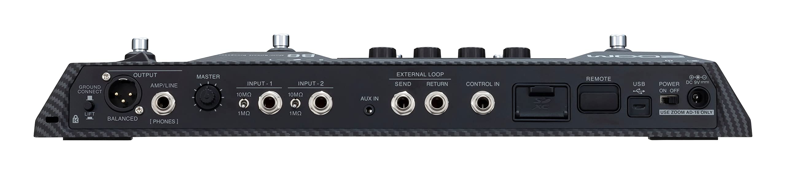 Zoom B6 - Pedaliera multieffetto e IR loader per basso