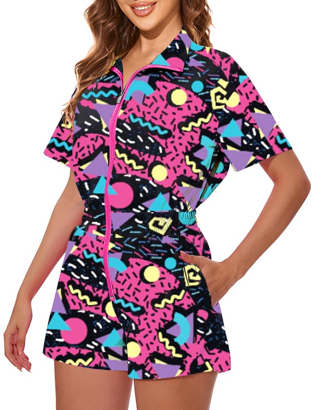 80s Outfit One-Piece Jumpsuit