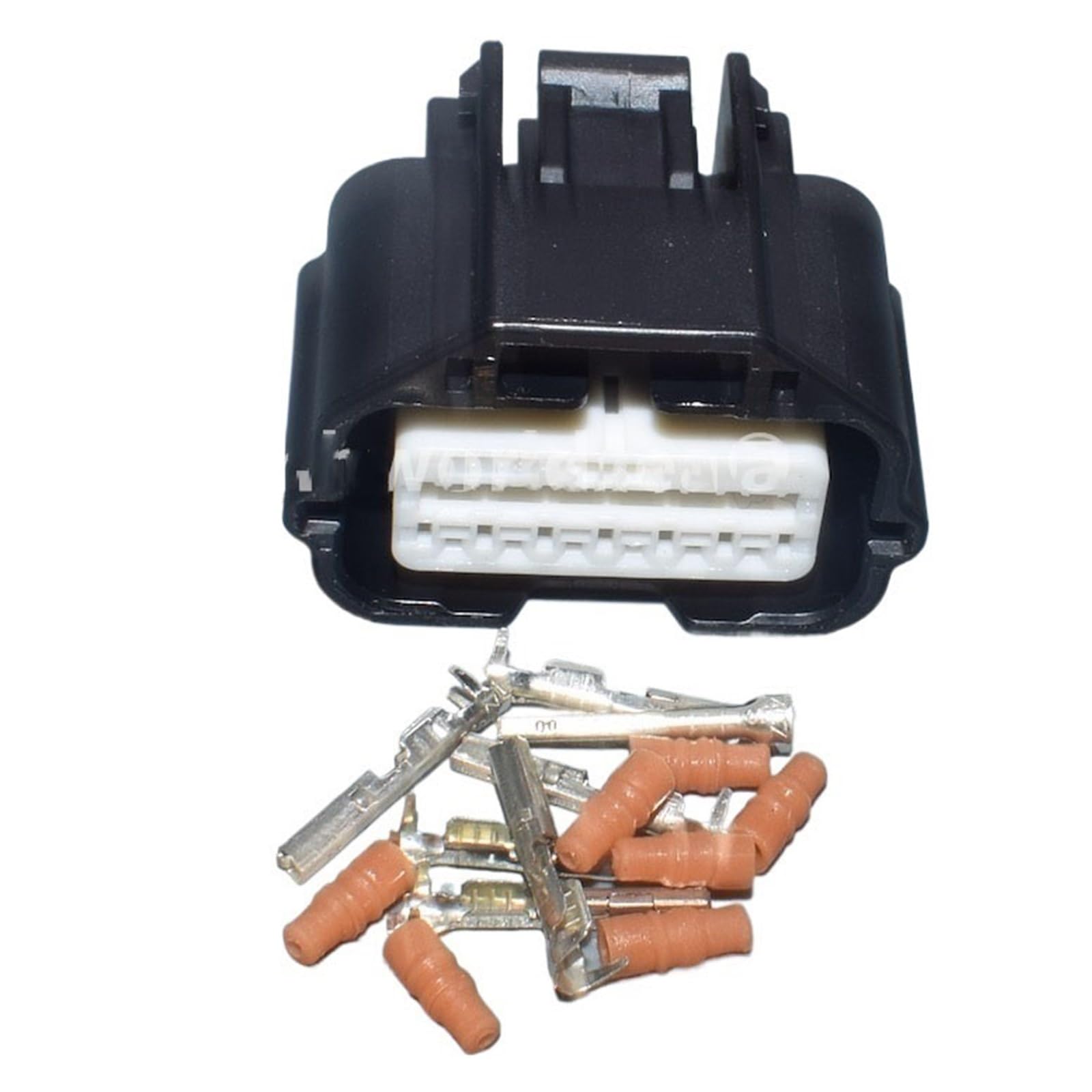 Hengliang Store Enchufe de Cable Sellado Compatible with The medidor de Flujo de Aire automotriz de 12 Pines, 0,6 mm, 7282-8854-30, 7283-8854-30, Compatible with The Ni1s2s1an(1set Female)