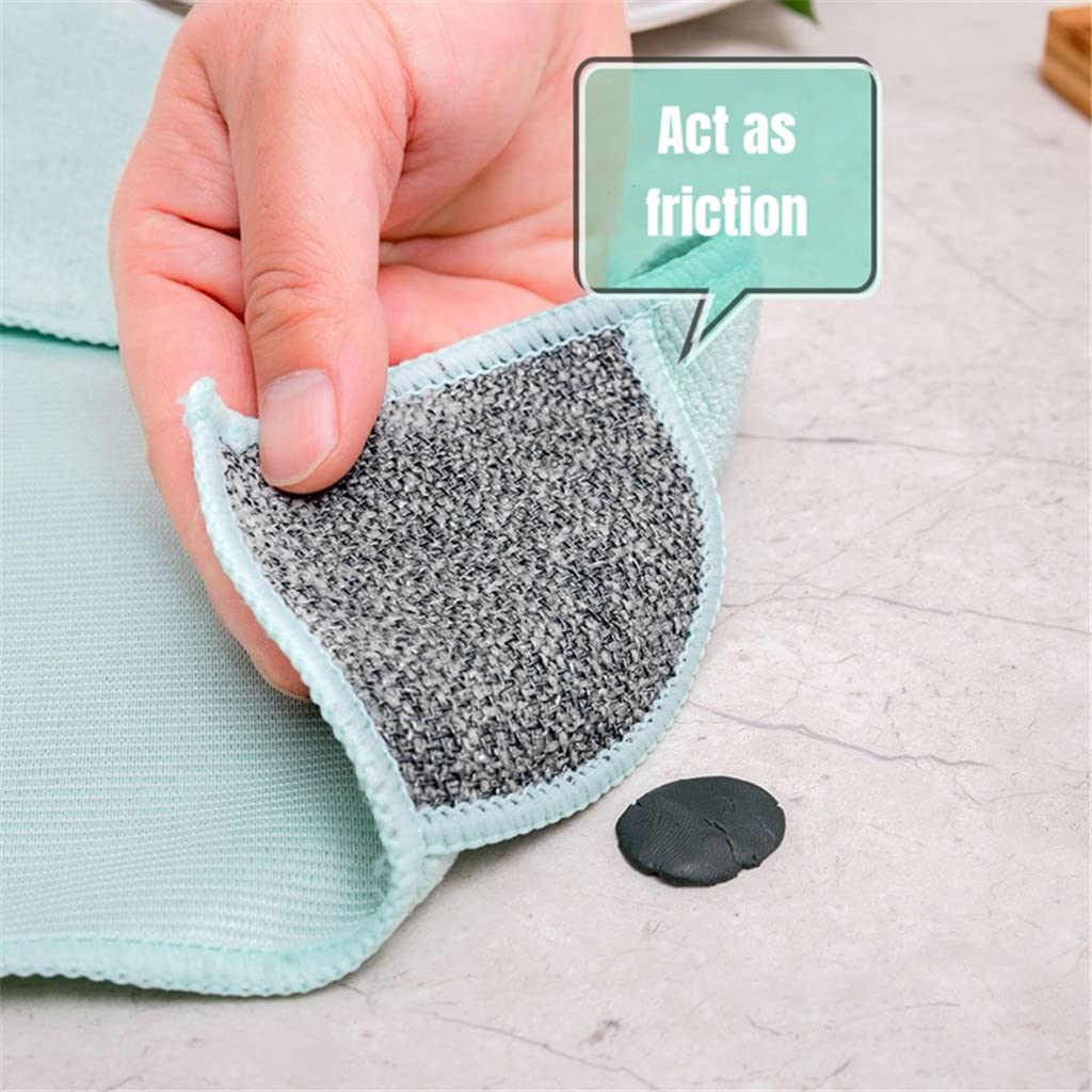Paño de Limpieza de Microfibra 5 uds para 3, en 1, paño de Cocina con absorción, Trapos sin Pelusa para el hogar