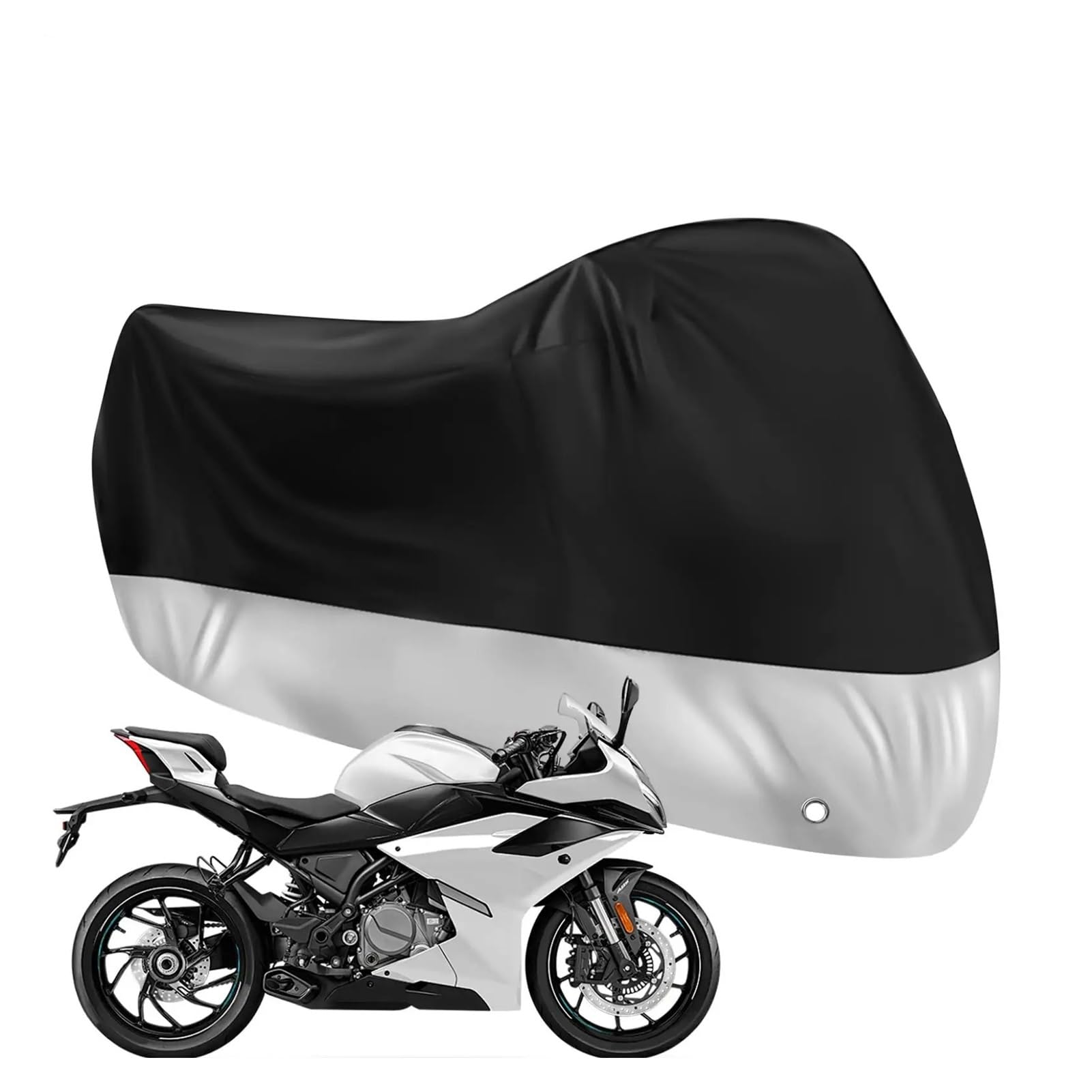 Funda para Moto Scooter para Cubierta Motocicleta Impermeable Al Aire Libre A Prueba Polvo Resistente Powersports Vehículo Refugio Scooter Protector(2.45 Meters Long)
