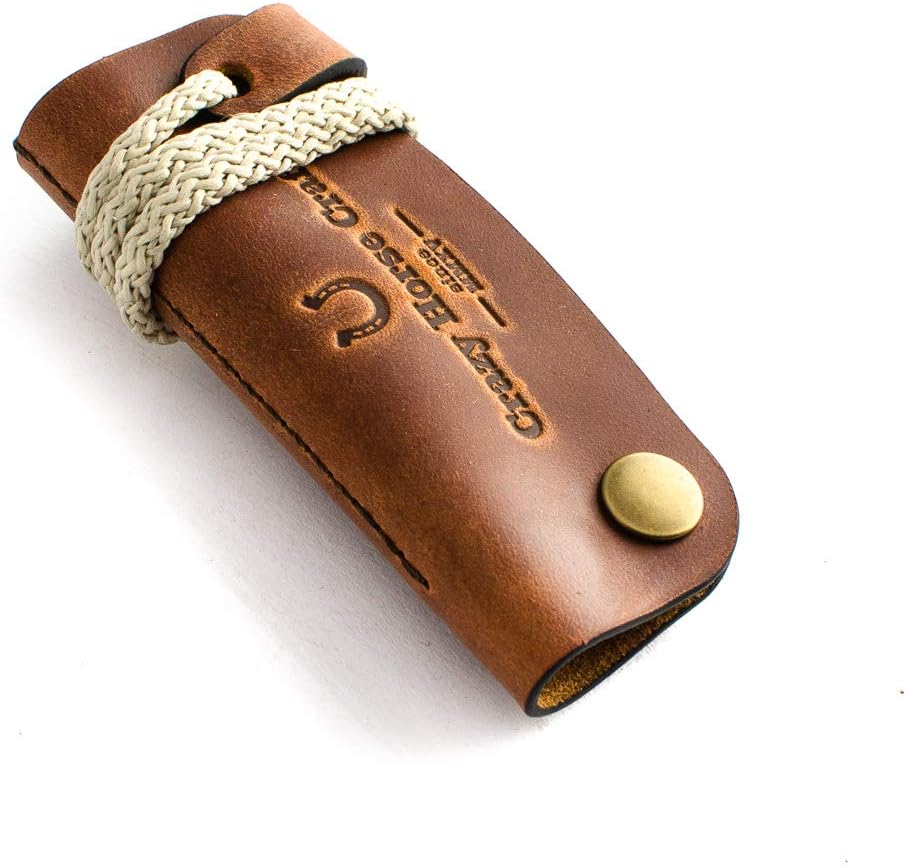 Leather Key Organiser, Holder, Classic Brown, genuine Crazy Horse leather key case, keychain, key fob, key ring, vintage key purse, perfect gift for him, unique Christmas gift, Crazy Horse Craft
