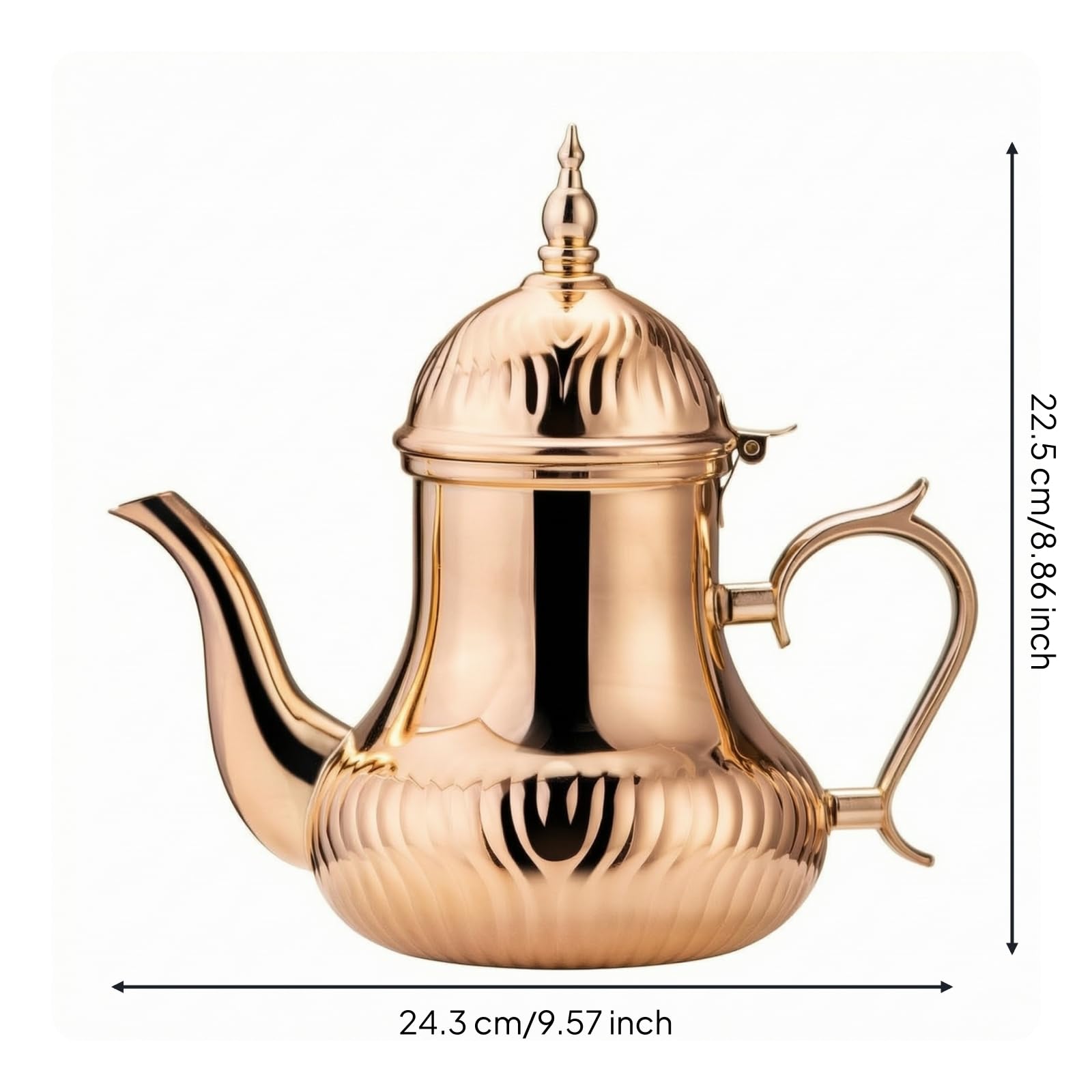 Tetera con Tapa Rosado Vajilla, 1400ML
