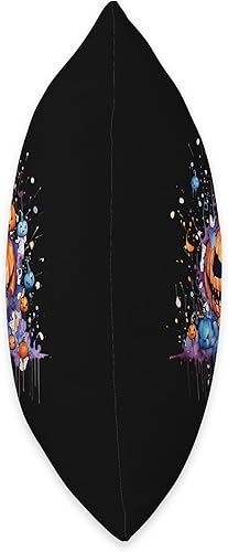 Miniatura 2 de Halloween Spirit Fun Divertida almohada de calabaza duende de Halloween, 16 x 16 pulgadas, multicolor